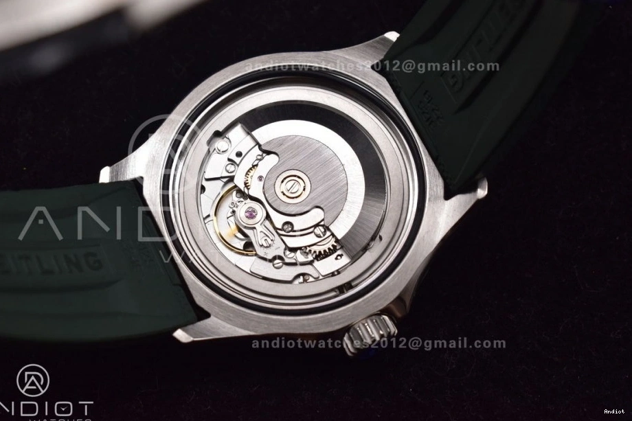 SS Rubber Best A2824 Automatic Dial on Orange Edition 42 Green 1:1 BLSF SuperOcean Strap 1113